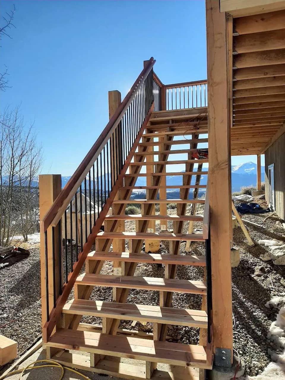 Leadville Colorado Log Home Restoration and Deck Repair