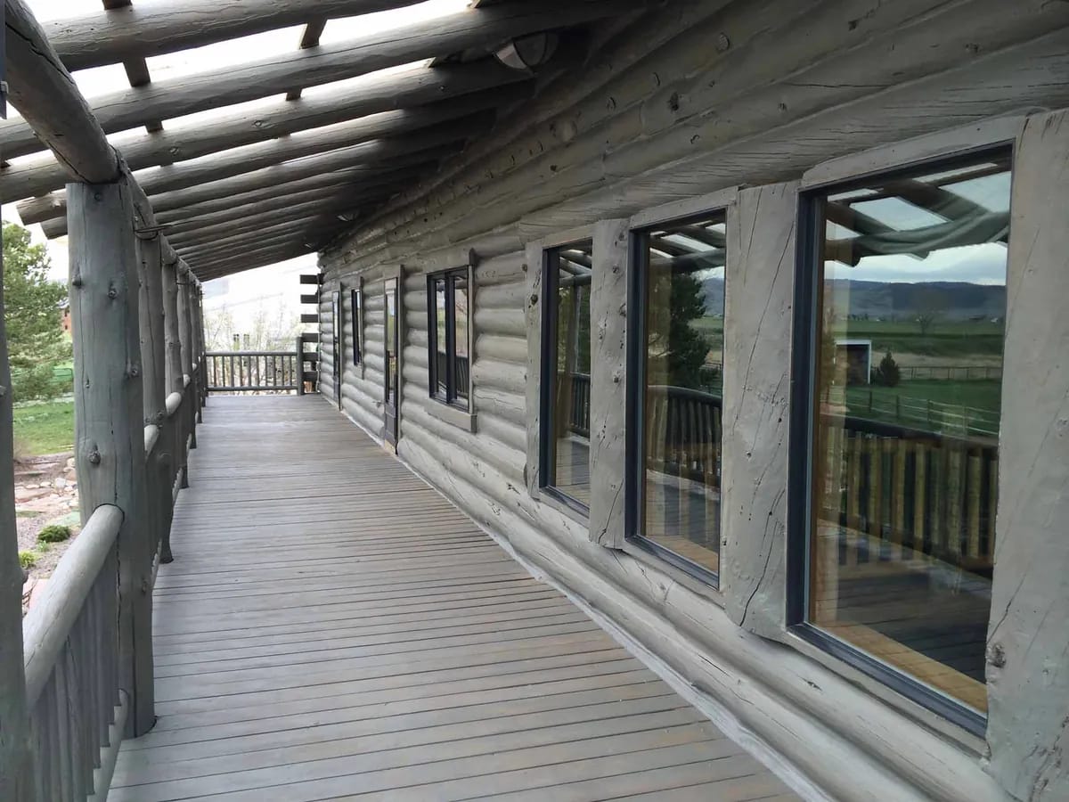 Professional log home restoration services in Evergreen, Jefferson County Colorado